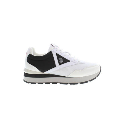 U.S. POLO ASSN. White Polyester Sneaker