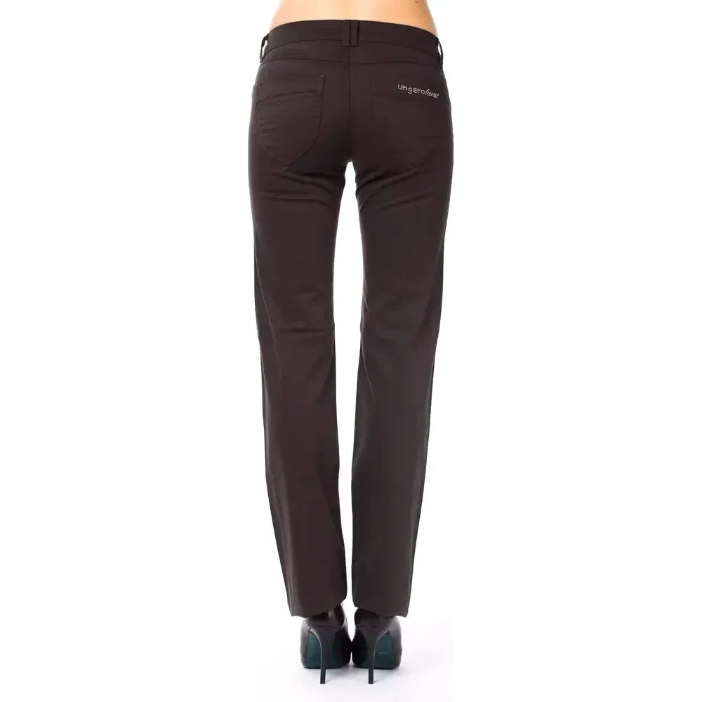 Ungaro Fever Brown Cotton Women's Pants