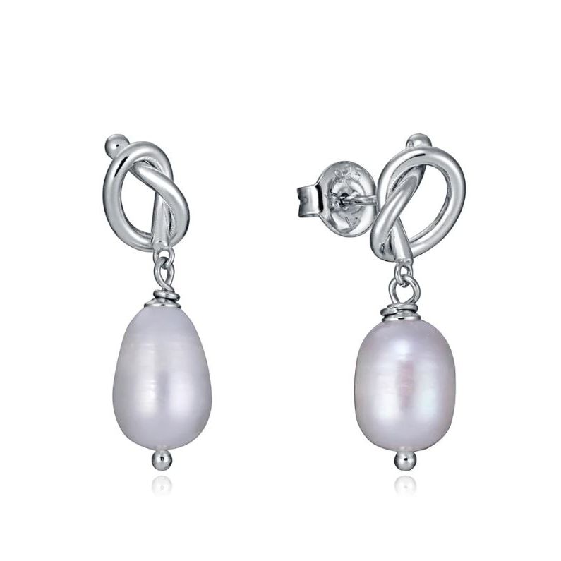 VICEROY JEWELS Mod. 13156E000-60 lady's silver 925 earrings with pearl drop design, showcasing quartz analog elegance. Water resistant.