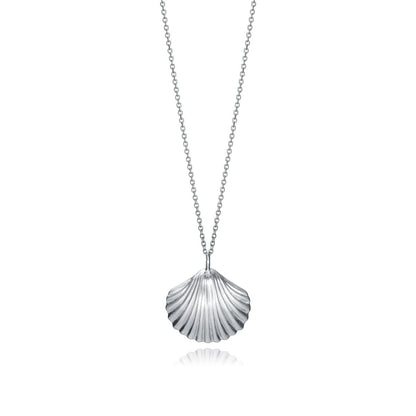 Silver 925° necklace by VICEROY JEWELS Mod. 61070C000-00 with shell pendant on chain, displayed in official box.