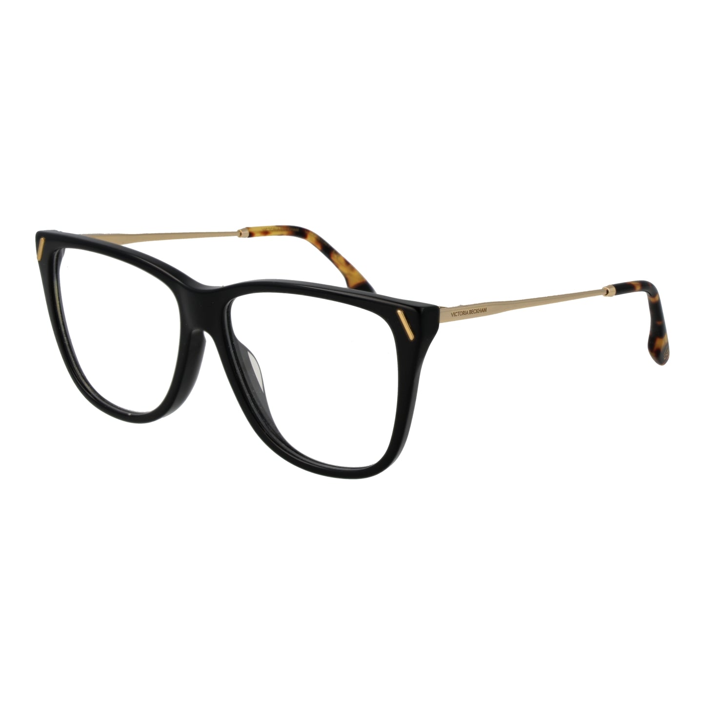 VICTORIA BECKHAM MOD. VB2636 56001 stylish lady glasses with a modern design, featuring black frame and gold accents.