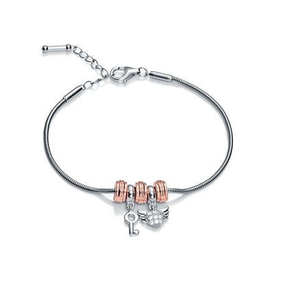 VICEROY JEWELS Mod. VMMB2053-19 silver bracelet with charms, 40mm ladies quartz analog, official packaging, water resistant 3 ATM