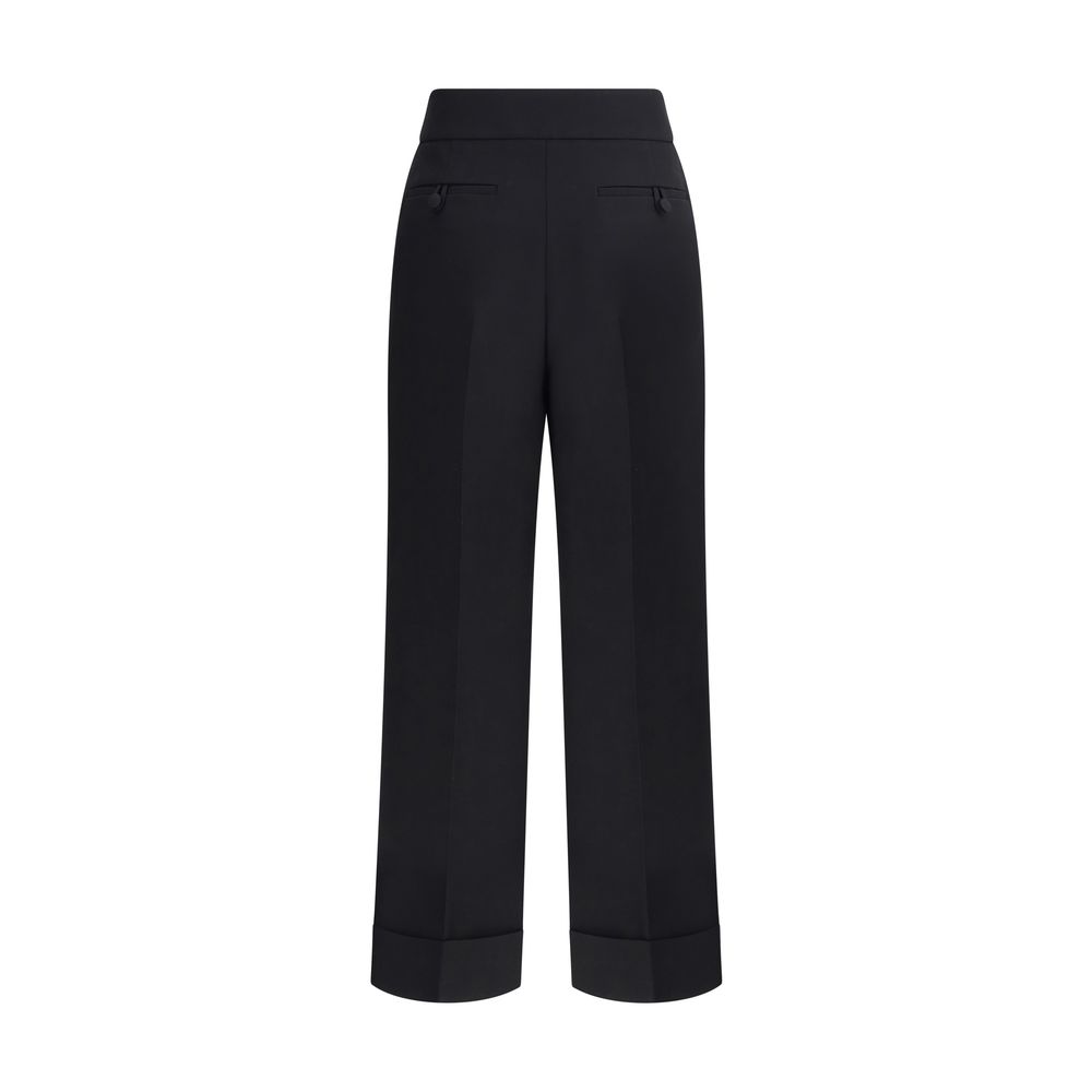 Valentino Black Wool Dress Pants