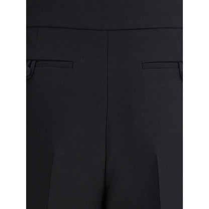 Valentino Black Wool Dress Pants