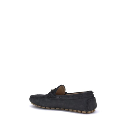 Valentino Garavani Black Rubber Slip-On Loafers