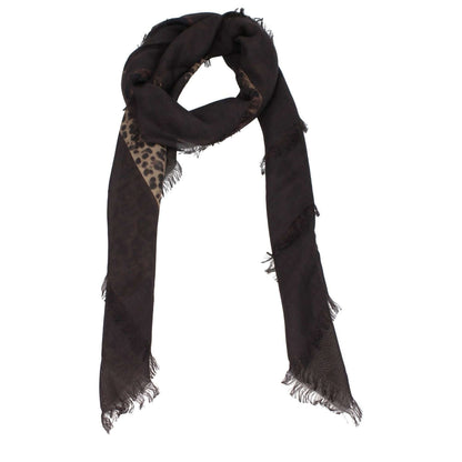 Valentino Garavani Brown Cashmere Foulard