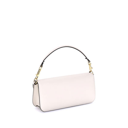 Valentino Garavani White Calf Leather Bos Taurus Shoulder Bag