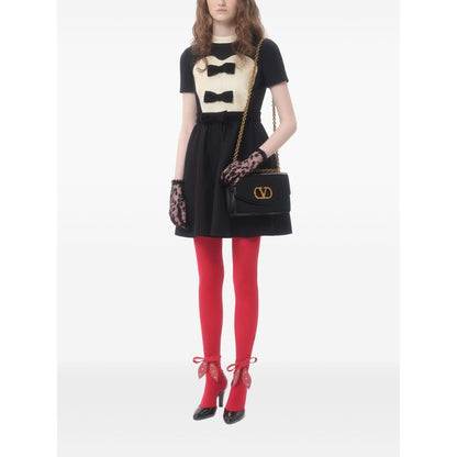 Valentino crepe couture short dress with bows Dresses