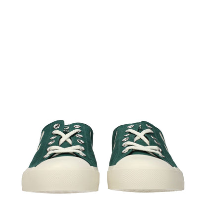 Veja Green Fabric Low Top Sneakers with front logo and side logo in green fabric, MPN PL01028U36B, code F84735.