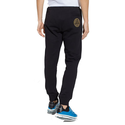 Versace Jeans Black Cotton Joggers (Workout Pants)