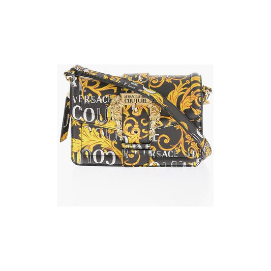 Versace Versace JEANS COUTURE Saffiano Faux Leather Baroque Motif RANGE F wi VEP518656GD 1728,74866327712,Bags,New with tags,Shoulder Bags - Women - Bags,Versace,Women,Women - Bags,Yellow