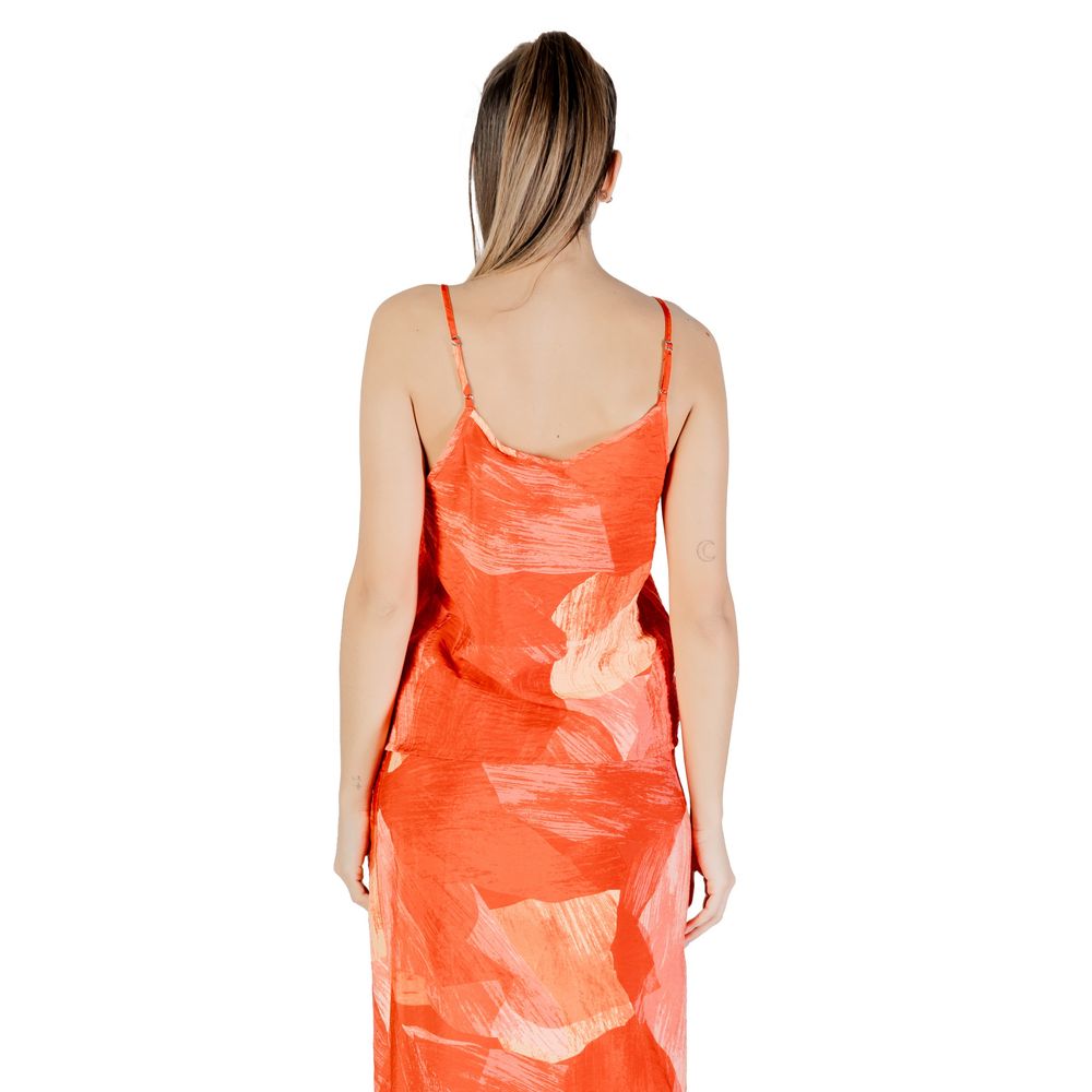 Vila Clothes Red Polyamide Top