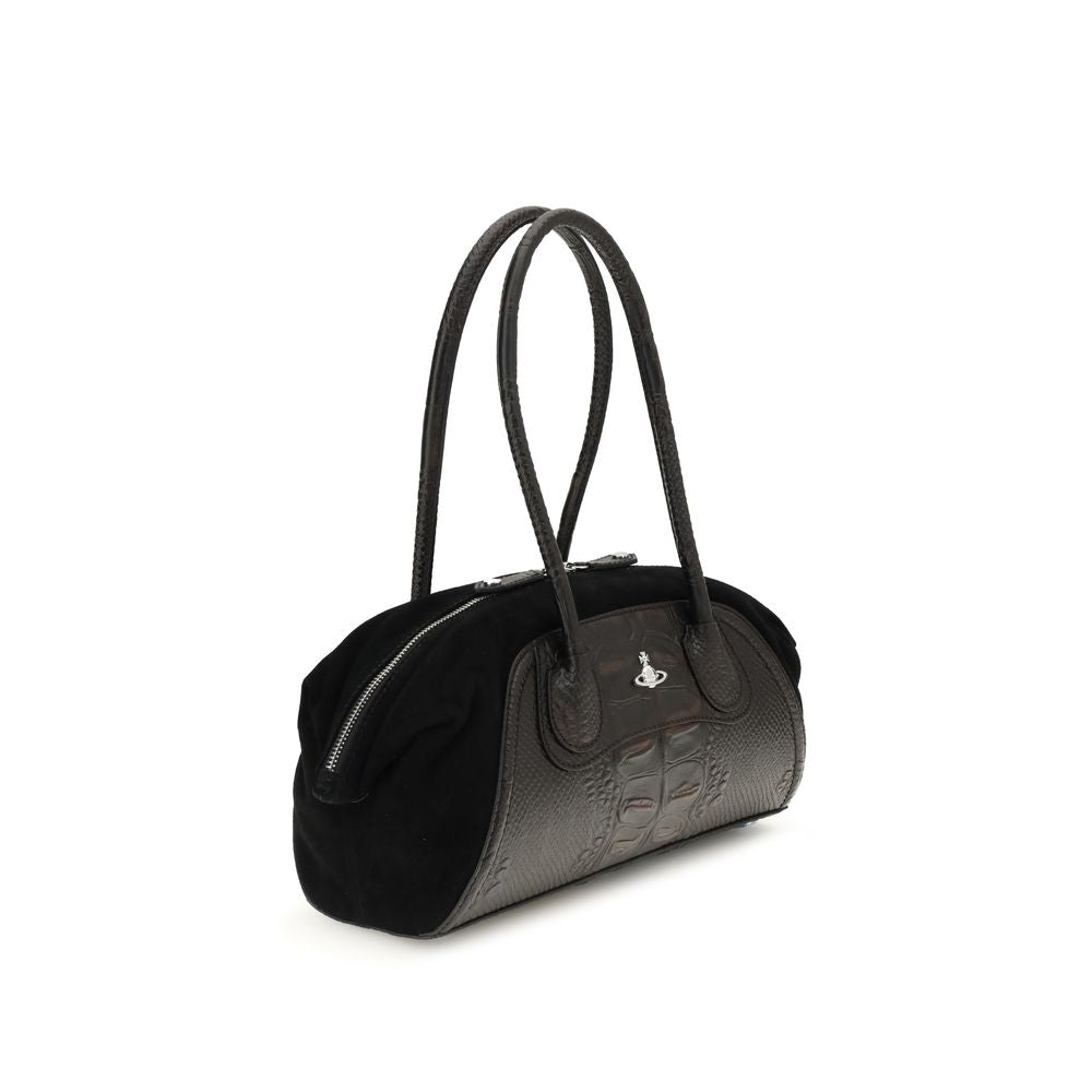 Front view with bag zipped and handles upright.