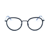 Vuarnet Black Stainless Steel Frames with round lenses and sleek design, view + clip-on option for enhanced sun protection.