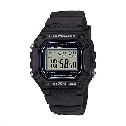 ?CASIO TIMELESS COLLECTION Mod. SPORT ILLUMINATOR WR 50M. ALARM. CHRONOGRAPH - BLACK