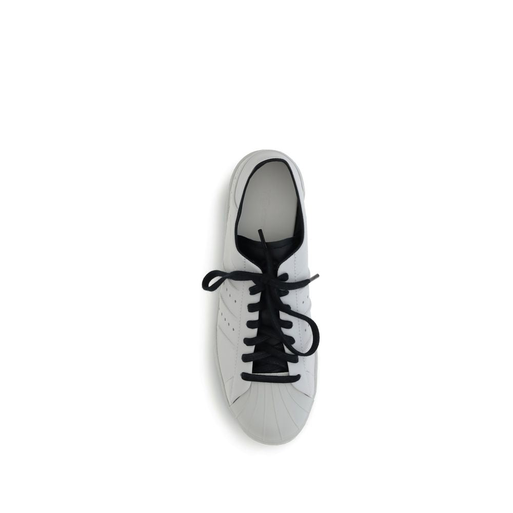 Y-3 White Calf Leather Bos Taurus Low Top Sneakers Y-3