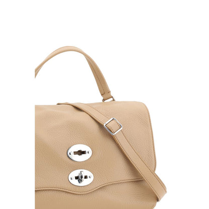 Zanellato Beige Calf Leather Bos Taurus Shoulder Bag