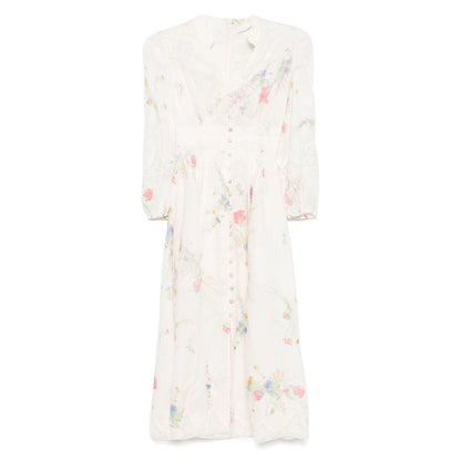 Zimmermann Lucky low-cut lace midi dress Dresses