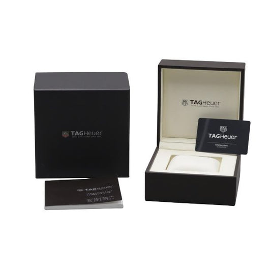 TAG HEUER Mod. CARRERA CAL. 5 watch packaging including official box and warranty card